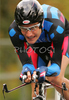 David Zabriskie of USA riding in Men Elite Time trial race of UCI Road Cycling World Championships. Men Elite Time trial race was held on 27th of September 2007 in Stuttgart, Germany.
