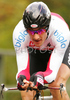 New and old World Champion Fabian Cancellara of Switzerland riding in Men Elite Time trial race of UCI Road Cycling World Championships. Men Elite Time trial race was held on 27th of September 2007 in Stuttgart, Germany.
