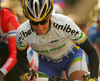 Swedish cyclist riding during Women Elite road races of UCI Road Cycling World Championships. Women Elite road race World Championships was held on 29th of September 2007 in Stuttgart, Germany.
