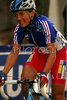 Marina Jaunatre of France riding during Women Elite road races of UCI Road Cycling World Championships. Women Elite road race World Championships was held on 29th of September 2007 in Stuttgart, Germany.
