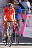 Marianne Vos of Netherland (L) outsprints Giorgia Bronzini of Italy (R) in sprint for second place in during Women Elite road races of UCI Road Cycling World Championships. Women Elite road race World Championships was held on 29th of September 2007 in Stuttgart, Germany.
