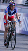 Marina Jaunatre of France riding during Women Elite road races of UCI Road Cycling World Championships. Women Elite road race World Championships was held on 29th of September 2007 in Stuttgart, Germany.
