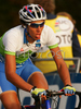Blaz Jarc of Slovenia riding during Men U23 road races of UCI Road Cycling World Championships. Men U23 road race World Championships was held on 29th of September 2007 in Stuttgart, Germany.
