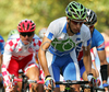 Matej Mugerli of Slovenia riding during Men Elite road race of UCI Road Cycling World Championships. Men Elite road race World Championships was held on 30th of September 2007 in Stuttgart, Germany.

