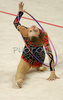Olga Kapranova of Russia performing during her exercise with hoop in Rhythmic gymnastics World Cup 2007. 9th Slovene Challenge Tournament in Rhythmic gymnastics and World Cup in Rhythmic gymnastics was held in Ljubljana, Slovenia on 26th of August 2007.
