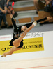 Anna Bessonova of Ukrain performing during her exercise with clubs in Rhythmic gymnastics World Cup 2007. 9th Slovene Challenge Tournament in Rhythmic gymnastics and World Cup in Rhythmic gymnastics was held in Ljubljana, Slovenia on 26th of August 2007.
