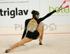 Anna Bessonova of Ukrain performing during her exercise with clubs in Rhythmic gymnastics World Cup 2007. 9th Slovene Challenge Tournament in Rhythmic gymnastics and World Cup in Rhythmic gymnastics was held in Ljubljana, Slovenia on 26th of August 2007.
