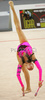 Olga Kapranova of Russia performing during her exercise with clubs in Rhythmic gymnastics World Cup 2007. 9th Slovene Challenge Tournament in Rhythmic gymnastics and World Cup in Rhythmic gymnastics was held in Ljubljana, Slovenia on 26th of August 2007.
