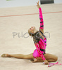 Olga Kapranova of Russia performing during her exercise with clubs in Rhythmic gymnastics World Cup 2007. 9th Slovene Challenge Tournament in Rhythmic gymnastics and World Cup in Rhythmic gymnastics was held in Ljubljana, Slovenia on 26th of August 2007.
