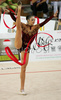 Anna Bessonova of Ukrain performing during her exercise with ribbon in Rhythmic gymnastics World Cup 2007. 9th Slovene Challenge Tournament in Rhythmic gymnastics and World Cup in Rhythmic gymnastics was held in Ljubljana, Slovenia on 26th of August 2007.
