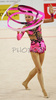 Aliya Yussupova of Kazakhstan performing during her exercise with ribbon in Rhythmic gymnastics World Cup 2007. 9th Slovene Challenge Tournament in Rhythmic gymnastics and World Cup in Rhythmic gymnastics was held in Ljubljana, Slovenia on 26th of August 2007.
