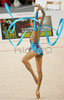 Vera Sesina of Russia performing during her exercise with ribbon in Rhythmic gymnastics World Cup 2007. 9th Slovene Challenge Tournament in Rhythmic gymnastics and World Cup in Rhythmic gymnastics was held in Ljubljana, Slovenia on 26th of August 2007.
