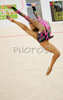 Nataliia Godunko of Ukrain performing during her exercise with rope in Rhythmic gymnastics World Cup 2007. 9th Slovene Challenge Tournament in Rhythmic gymnastics and World Cup in Rhythmic gymnastics was held in Ljubljana, Slovenia on 26th of August 2007.
