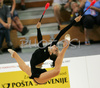 Anna Bessonova of Ukrain performing during her exercise with clubs in Rhythmic gymnastics World Cup 2007. 9th Slovene Challenge Tournament in Rhythmic gymnastics and World Cup in Rhythmic gymnastics was held in Ljubljana, Slovenia on 26th of August 2007.
