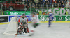 Goalie Levente Szuper (no.30) of Hungary observing the play during match of IIHF Division 1 World championships between Slovenia and Hungary. Match was won by Slovenia who defeated Hungary with 4:1. Match was played in Tivoli Arena in Ljubljana, Slovenia on 16th of April 2007.
