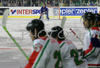 Goalie Andrej Hocevar (no.1) of Slovenia observing the game during match of IIHF Division 1 World championships between Slovenia and Hungary. Match was won by Slovenia who defeated Hungary with 4:1. Match was played in Tivoli Arena in Ljubljana, Slovenia on 16th of April 2007.
