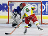 Darius Pliskauskas (no.8) of Lithuania trying to score from penalty shoot during match of IIHF Division 1 World championships between Slovenia and Lithuania. Match was won by Slovenia who defeated Lithuania with 4:2. Match was played in Tivoli Arena in Ljubljana, Slovenia on 21. of April 2007.
