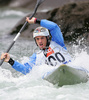 Current World Championg Stefano Cipressi of Italy paddling during first run of International Kayak and Canoe race in Tacen, Slovenia. Race in Tacen, Slovenia was held on 2nd of June 2007 and was also one of 3 qualification races for Slovene National World cup team for season 2007.
