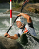 Gregor Laznik of Slovenia during super finals of K-1 for men International Kayak and Canoe race in Tacen, Slovenia. Race in Tacen, Slovenia was held on 3rd of June 2007 and was also last of three qualification races for Slovene Whitewater National World cup team for season 2007.
