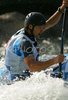 Dejan Kralj of Slovenia during super finals of K-1 for men International Kayak and Canoe race in Tacen, Slovenia. Race in Tacen, Slovenia was held on 3rd of June 2007 and was also last of three qualification races for Slovene Whitewater National World cup team for season 2007.
