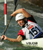 Dana Benusova of Slovakia during super finals of K-1 for women International Kayak and Canoe race in Tacen, Slovenia. Race in Tacen, Slovenia was held on 3rd of June 2007 and was also last of three qualification races for Slovene Whitewater National World cup team for season 2007.
