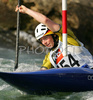Claudia Bar of Germany during super finals of K-1 for women International Kayak and Canoe race in Tacen, Slovenia. Race in Tacen, Slovenia was held on 3rd of June 2007 and was also last of three qualification races for Slovene Whitewater National World cup team for season 2007.

