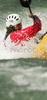 Jonas Savsek competing during Kayak rodeo Slofreestyle 2007 race. International kayak rodeo race was held in Tacen, Slovenia on 9th of June 2007.

