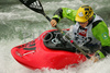 Nina Halasova competing during Kayak rodeo Slofreestyle 2007 race. International kayak rodeo race was held in Tacen, Slovenia on 9th of June 2007.
