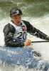 Jan Liska competing during Kayak rodeo Slofreestyle 2007 race. International kayak rodeo race was held in Tacen, Slovenia on 9th of June 2007.
