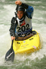 Jakub Micka competing during Kayak rodeo Slofreestyle 2007 race. International kayak rodeo race was held in Tacen, Slovenia on 9th of June 2007.
