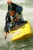 Jakub Micka competing during Kayak rodeo Slofreestyle 2007 race. International kayak rodeo race was held in Tacen, Slovenia on 9th of June 2007.
