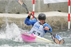Jure Meglic of Slovenia (Tacen KD Slovenica) paddling during first run of second International kayak and canoe slalom race Tacen 2006 in Tacen, Slovenia. Races of International kayak and canoe slalom Tacen 2006 also counted as third and fourth qualification race for Slovene whitewater kayak and canoe World cup team.
