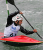 Daniele Molmenti of Italy paddling during first run of second International kayak and canoe slalom race Tacen 2006 in Tacen, Slovenia. Races of International kayak and canoe slalom Tacen 2006 also counted as third and fourth qualification race for Slovene whitewater kayak and canoe World cup team.
