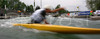 Giani Campana of Italy paddling during first run of second International kayak and canoe slalom race Tacen 2006 in Tacen, Slovenia. Races of International kayak and canoe slalom Tacen 2006 also counted as third and fourth qualification race for Slovene whitewater kayak and canoe World cup team.
