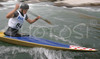 Marko Miksa of Croatia paddling during first run of second International kayak and canoe slalom race Tacen 2006 in Tacen, Slovenia. Races of International kayak and canoe slalom Tacen 2006 also counted as third and fourth qualification race for Slovene whitewater kayak and canoe World cup team.
