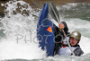Second placed Luka Stricelj of Slovenia competing during first International kayak rodeo race Slofreestyle 2006 which was held in Tacen, Slovenia on 3. June 2006.
