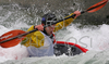Bogdan Vrhovec of Slovenia competing during first International kayak rodeo race Slofreestyle 2006 which was held in Tacen, Slovenia on 3. June 2006.
