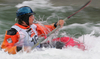 Andrej Bjuklic of Slovenia competing during first International kayak rodeo race Slofreestyle 2006 which was held in Tacen, Slovenia on 3. June 2006.
