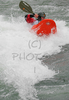 Janez Cizman of Slovenia competing during first International kayak rodeo race Slofreestyle 2006 which was held in Tacen, Slovenia on 3. June 2006.

