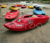 Kayaks waiting for competitiors before start of final run during first International kayak rodeo race Slofreestyle 2006 which was held in Tacen, Slovenia on 3. June 2006.
