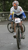Ana Zupan of Sd Energija (Women Elite) competing during 6th race of Slovene cup in cross country MTB race which was held in Kamnik, Slovenia. Due to week long rain track was wet and full of mud which made racing even more demanding. Women elite, women under 23, men juniors and men masters categories had to finish 5 laps long race, while men elite and men under23 had race long 7 laps.
