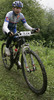 Tanja Zakelj of Mbk Crni Vrh - Gensan(Women Juniors) competing during 6th race of Slovene cup in cross country MTB race which was held in Kamnik, Slovenia. Due to week long rain track was wet and full of mud which made racing even more demanding. Women elite, women under 23, men juniors and men masters categories had to finish 5 laps long race, while men elite and men under23 had race long 7 laps.
