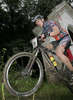 Igor Cornacchini of Krk Sova Scott Team (Masters I) competing during 6th race of Slovene cup in cross country MTB race which was held in Kamnik, Slovenia. Due to week long rain track was wet and full of mud which made racing even more demanding. Women elite, women under 23, men juniors and men masters categories had to finish 5 laps long race, while men elite and men under23 had race long 7 laps.
