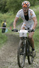 Mitja Tancik of Sd Energija (Elite) competing during 6th race of Slovene cup in cross country MTB race which was held in Kamnik, Slovenia. Due to week long rain track was wet and full of mud which made racing even more demanding. Women elite, women under 23, men juniors and men masters categories had to finish 5 laps long race, while men elite and men under23 had race long 7 laps.
