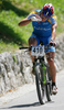 410 riding during Slovene Women, Junior and Amaters National Championships in Cross country mountain biking. XC MTB National Championship was held in period of extreme heat where temperatures reached up to +35c, in Kamnik, Slovenia on 22nd of July 2007.
