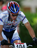 Luka Mezgec of SD Bam.BI-A2U Pagatti riding during Slovene Men Elite National Championships in Cross country mountain biking. XC MTB National Championship was held in period of extreme heat where temperatures reached up to +35c, in Kamnik, Slovenia on 22nd of July 2007.
