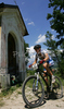 Matej Lovse of KD Hrastnik riding during Slovene Men Elite National Championships in Cross country mountain biking. XC MTB National Championship was held in period of extreme heat where temperatures reached up to +35c, in Kamnik, Slovenia on 22nd of July 2007.
