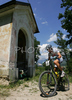 Anze Bizjak of SD Bam.BI-A2U Pagatti riding during Slovene Men Elite National Championships in Cross country mountain biking. XC MTB National Championship was held in period of extreme heat where temperatures reached up to +35c, in Kamnik, Slovenia on 22nd of July 2007.
