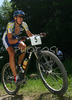 Samo Rauter of Ganesha riding during Slovene Men Elite National Championships in Cross country mountain biking. XC MTB National Championship was held in period of extreme heat where temperatures reached up to +35c, in Kamnik, Slovenia on 22nd of July 2007.
