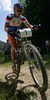 Defending National Champion Miha Solar of KD Calcit Kamnik Cult riding during Slovene Men Elite National Championships in Cross country mountain biking. XC MTB National Championship was held in period of extreme heat where temperatures reached up to +35c, in Kamnik, Slovenia on 22nd of July 2007.
